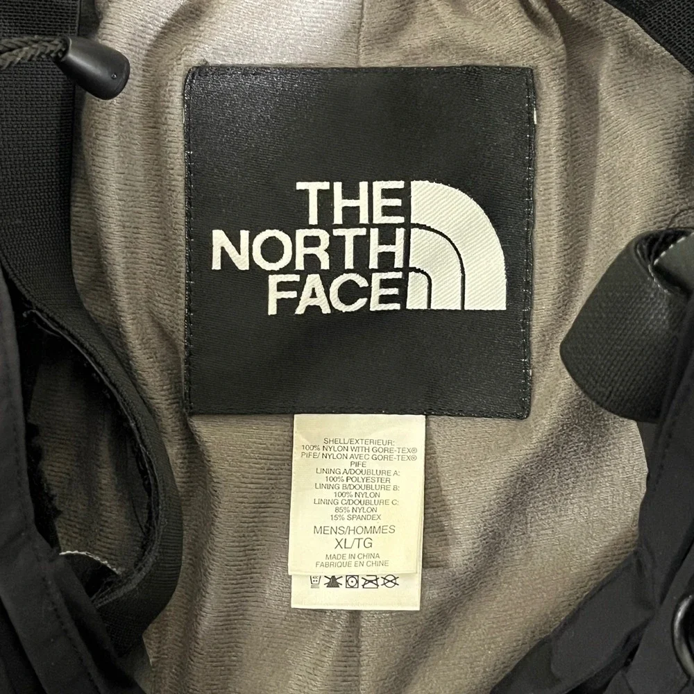 The North Face Gore-Tex Ski Snow Pants Mens XL Black Waterproof Suspenders AP712